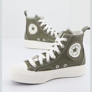 Converse Women's Combat Boots - Olive Green